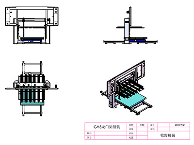 Máquina cortadora de contornos CNC horizontal GH5