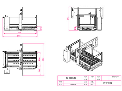 Línea de corte de contornos CNC horizontal GHL8